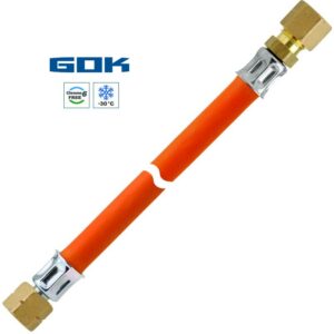 Mitteldruckschlauch G 1/4 LH-ÜM x RVS 8  / Marine