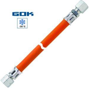 Mitteldruckschlauch G 1/4 LH-ÜM x RVS 10 x 750mm